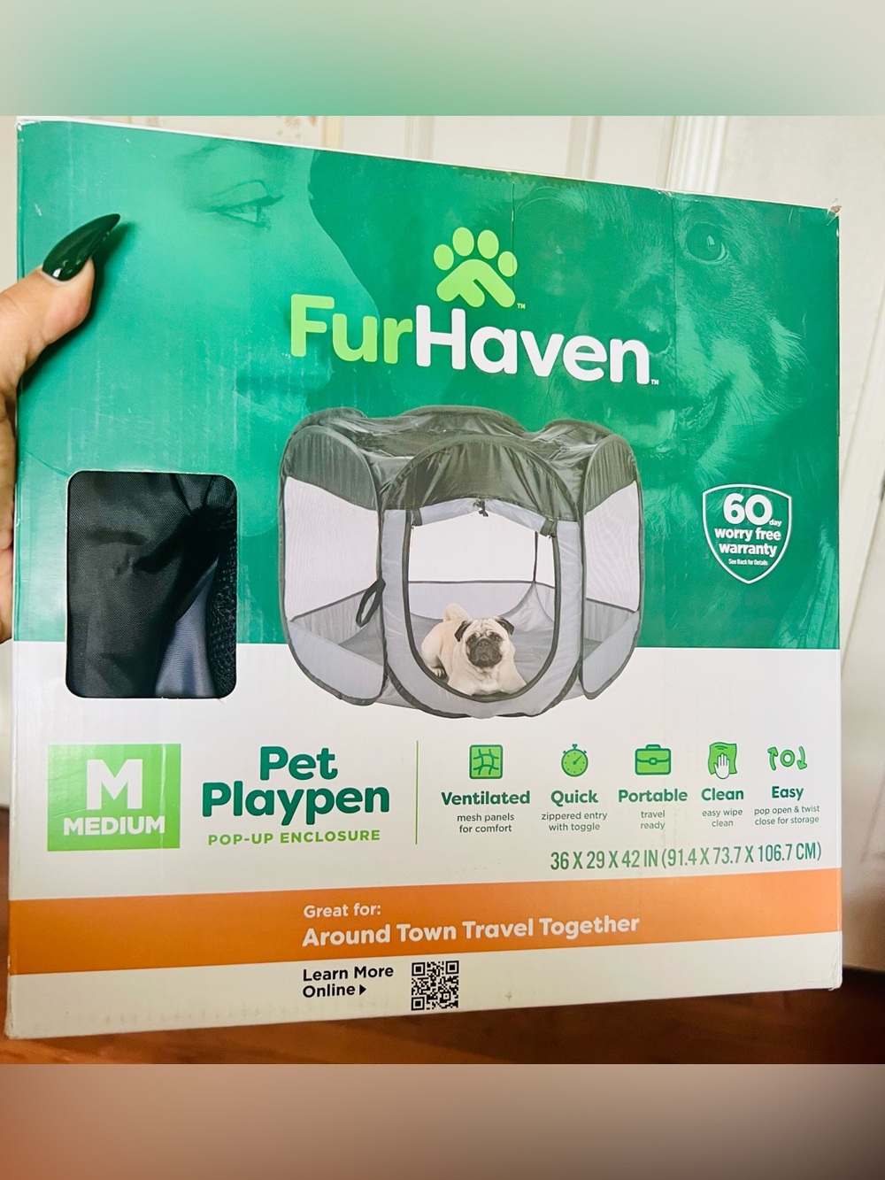 FurHaven Medium Pop-Up Pet Playpen Enclosure - NIB